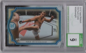 PAULO COSTA 2018 TOPPS MUSEUM COLLECTION ROOKIE RC #36 CSG 9 MINT *BORRACHINHA* - Picture 1 of 2