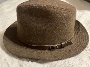 Totes Wollmischung braune Mütze Größe Large circa 1960er - Bild 1 von 11