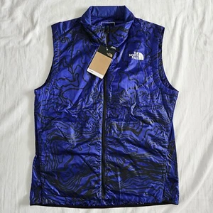 The North Face Printed Winter Warm Insulated Vest Blue Men's Size Medium - Picture 1 of 5