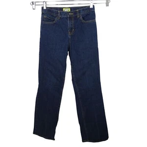 Old Navy Straight Leg Denim Jeans Boys Size 18 R Adjustable Waist Blue Cotton  - Picture 1 of 12