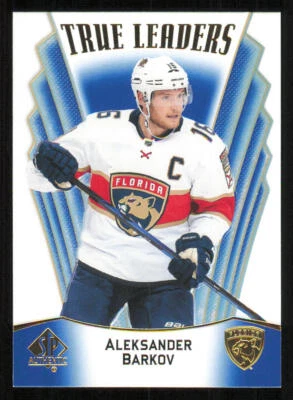 2021-22 SP Authentic True Leaders Blue #TL10 Aleksander Barkov - Image 1 of 2