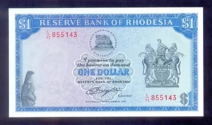 Rhodesia  1 Dollar 1.11.1976  P34b   UNC - Picture 1 of 2