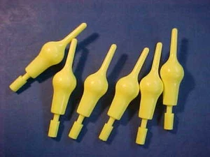 6 Nuevos Tackle Rocket Bobbers 3 3/4" Amarillo Bobber pesca en hielo con plantillas de resorte - Imagen 1 de 3