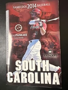 2014 Gamecocks Baseball Series Program Joey Pankake, Easley, SC South Carolina - Picture 1 of 3