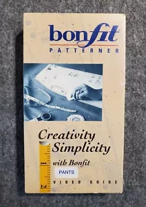 Bonfit Patterner Creativity Simplicity Pants Video Guide VHS Cassette New Sealed - Imagen 1 de 6