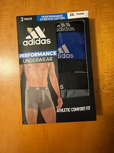 NEW Size 2XL Adidas Mens Performance Stretch Cotton Trunk. 3" Inseam. Retail $36 - Picture 1 of 2