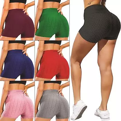 Women High Waist Seamless Scrunch Yoga Shorts Bum Butt Lift Workout Pants Gym • 7.92€