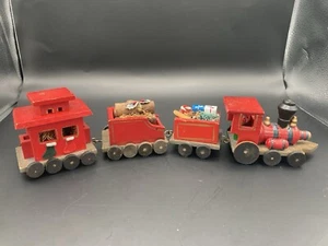 Vintage Holz Weihnachtszug Hudson’s 1970’s Elf - Bild 1 von 11