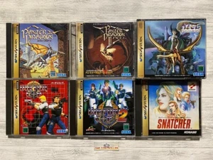 Sega Saturn Panzer Dragoon III & Azel & Virtua Cop 1 2 & Snatcher set dal Giappone - Foto 1 di 16