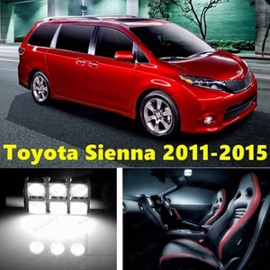 21pcs LED Xenon White Light Interior Package Kit for Toyota Sienna 2011-2015  - Picture 1 of 10