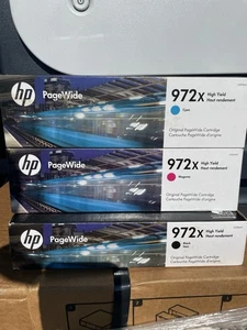 Paquete de 3 juegos de tintas HP 972X para HP PageWide Pro 452dn 452dw 477dn 477dw 552 - Imagen 1 de 1