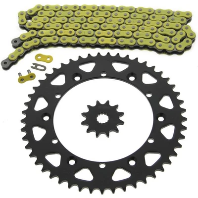 Cadena y piñón amarillo sin junta tórica para Yamaha YZ125 125 1993-1996 12/49 116L Foto 1 de 4