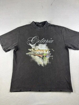 Balenciaga Unisex T Shirt Adult Size 1 Black Oversized Fit Euskadi Getaria Tee - Image 1 of 4