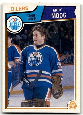 1983-84 O-Pee-Chee #40 Andy Moog Edmonton Oilers MINT NO RESERVE! - Image 1 of 2
