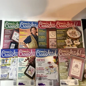 Lot de 8 magazines point de croix 2002-2003 Crazy - Photo 1/21