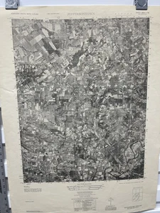 Vintage Jeffersontown Kentucky Aerial Photo Map Army Corps 1947 AMS 29" x 23" - Picture 1 of 6