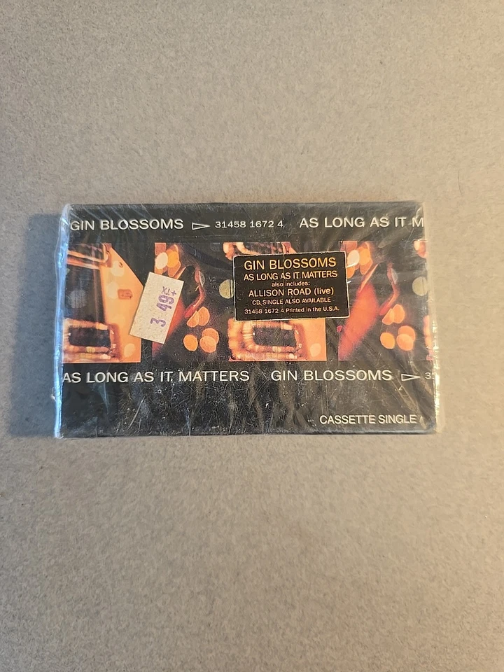 Gin Blossoms CassetteAs Long As It Matters 1996 A&M Brand Single