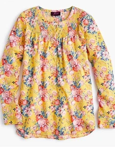 Liberty J. Crew Classic Popover Top Magical Bouquet Biesen Blumen Cottagecore 6 - Bild 1 von 9