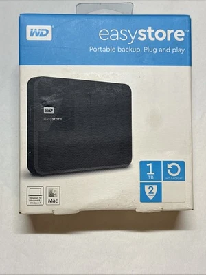 NEW Western Digital Easystore 1 TB External 5400RPM Hard Drive Sealed - Image 1 of 3