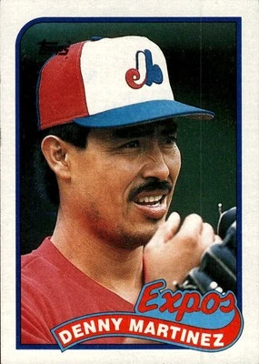 1989 Topps #313 Denny Martinez Montreal Expos - Image 1 of 2