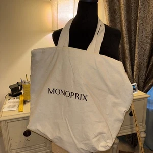 Monoprix French City Street Bag Reusable Grocery Tote - Picture 1 of 9
