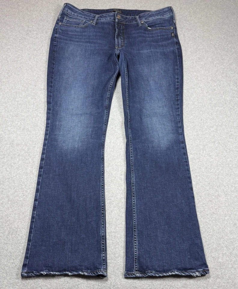 Silver Jeans Womens Size 18R Bootcut Midrise Stretch Denim Indigo - Image 1 of 4