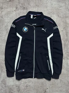 BMW x Puma Mens Full Zip Sweatshirt Hoodie Size L - Picture 1 of 11