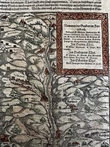 Germany mining operations 1628 Munster map Furtelbach Teutschen Lande - Picture 1 of 4