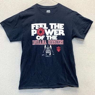 Indiana Hoosiers IU Star Wars Shirt Mens Medium Darth Vader NCAA College Black - Image 1 of 4