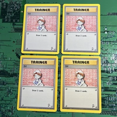Bill 118/130 Base Set 2 Trainer Pokemon Card WOTC Vintage 4 - Image 1 of 4