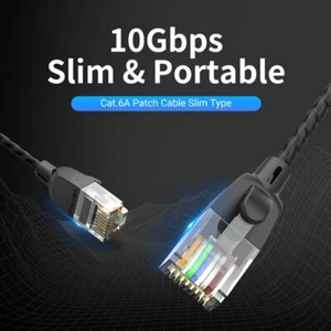 NUEVO CAT6A Red Ethernet Internet Gigabit Cable UTP RJ45 LAN Cable 100% Cobre - Imagen 1 de 18