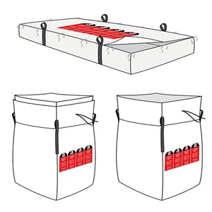 Platten Asbest Big Bag Mineral KMF Entsorgung Plattenbag Transport Sack Dämmung - Bild 1 von 16