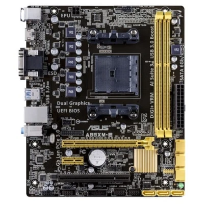 ASUS AMD Motherboard A88XM-E A88X, ddr3, sata III, Micro ATX, hdmi, DVI-D, usb 3 - Image 1 of 3