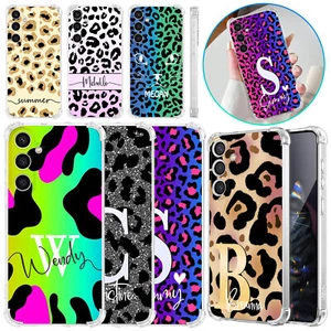 Leopard Printed Personalised Cover For Samsung Galaxy A35 A16 S25 TPU Phone Case - Picture 1 of 53