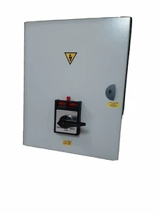 STEEL ENCLOSURE  CONTROL BOX,400 X 500 X 200MM 230V 63A UPS CONTROL PANEL - Picture 1 of 9