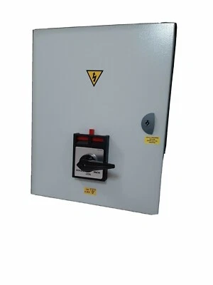STEEL ENCLOSURE  CONTROL BOX,400 X 500 X 200MM 230V 63A UPS CONTROL PANEL - Image 1 of 4