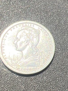 1948 French West AfricaCameroon 1 Franc Coin With Antelope Design - Picture 1 of 3