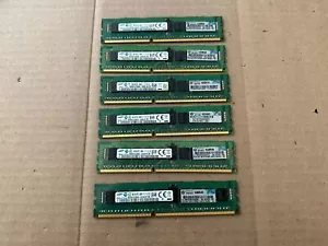 SAMSUNG 48GB(6X8GB) 1RX4 PC3-12800R ECC MEMORY RAM M393B1G70BH0-CK0Q8 I6-1(5) - Picture 1 of 4