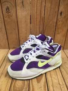 Sneakers Swosh Vintage Nike 1991 Multicolore Tessuto Made In Thailand Taglia US 8,5 - Foto 1 di 24