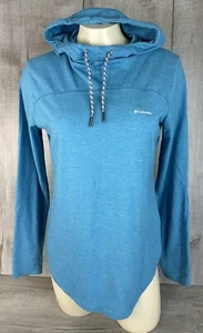 Columbia Sportswear Omni Wick Shirt Long Sleeve Hoodie Teal Turquoise Women’s S - Picture 1 of 24