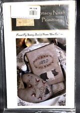 Stacy Nash Primitives “Prized Pig Sewing Book & Flower Urn Pinkeep” Cross Stitch