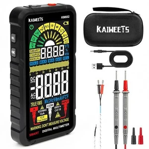 Multimeter Rechargeable Electrical Tester W/ Auto Ranging Digital Voltmeter New - Picture 1 of 8