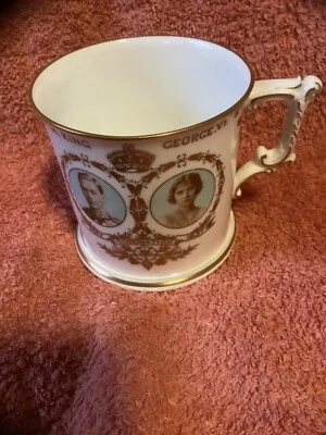 Superb Royal Crown Derby King George VI  1937 Coronation Deluxe Mug - Image 1 of 4