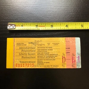 Vintage Magic Kingdom 1970s Paper Ticket A B & D Coupon Book Junior Admission - Picture 1 of 5