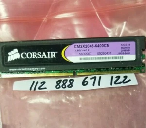2GB PC2 PC DDR2 PC2-6400U DDR2-800 6400U 240PIN 1.8VOLT VER 1.2 NON-ECC - Picture 1 of 1