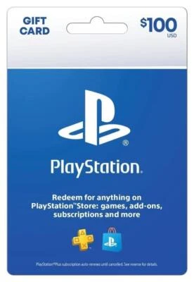 Sony Playstation Store $100 Psn подарочная карта - Ps5 Ps4 Ps3 Play подарок автомобиля - Изображение 1 из 3