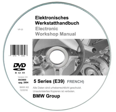 Bmw Serie 5 1995/2004 (E39) Manual De Taller En Cd - Imagen 1 de 4