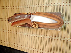 SCHRADE OLD TIMER 154OT DROP POINT USA CARBON STEEL FIXED BLADE KNIFE-SHEATH-BOX - Picture 1 of 15