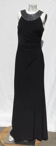 Vince Camuto US S 4 schwarz Stretch Kristall Kragen gekleidet formelles Kleid Maxikleid - Bild 1 von 9