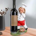 Chef Wine Holder Wine Bottle Display Stand Wine Storage Stand Rack Kitchen Decor